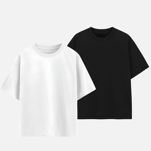 2 T-shirts Oversize K7al + Byad
